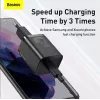 Iekštelpu lādētājs Baseus TZCCSUP-L01, USB-C 1 ports, 18 W, 100–240 V maiņstrāva, 1 m kabelis, melns
