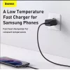 Iekštelpu lādētājs Baseus TZCCSUP-L01, USB-C 1 ports, 18 W, 100–240 V maiņstrāva, 1 m kabelis, melns