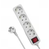 Microconnect MC-GRU0045WS strāvas pagarinātājs 5 m 4 maiņstrāvas kontaktligzdas(-u) Iekštelpām Balts