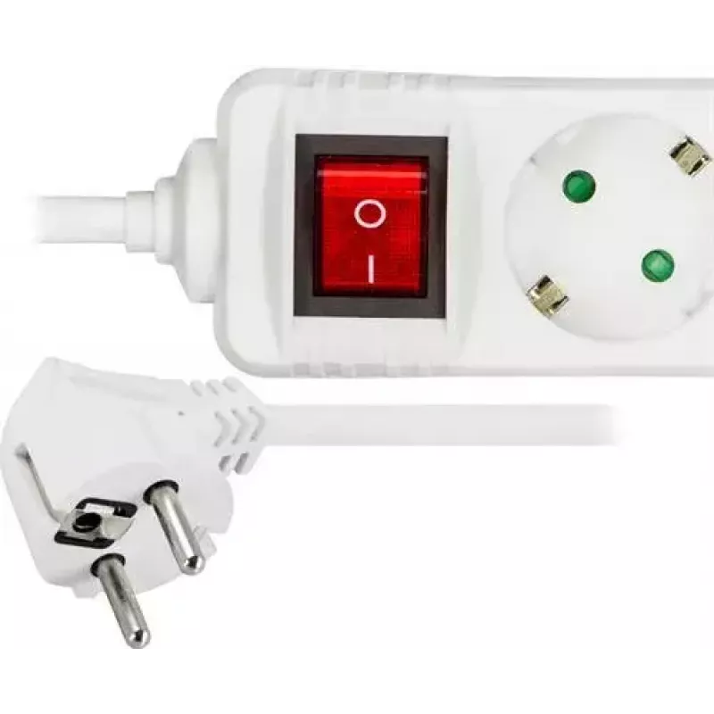 Microconnect GRU0035WS pagarinātājs 5 m 3 maiņstrāvas kontaktligzdas balts