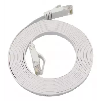 Microconnect V-UTP6A02W-FLAT-LSZH tīkla kabelis, balts, 2 m, Cat6a, U/UTP (UTP)
