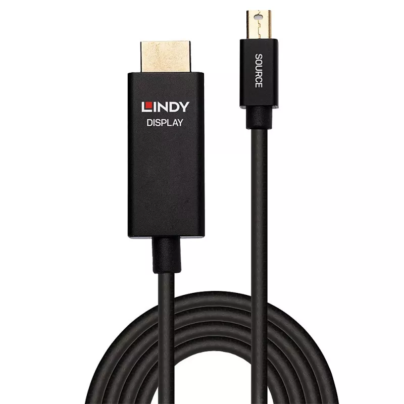 Lindy 2m Active Mini DisplayPort to HDMI kabelis with HDR