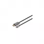 Manhattan USB-C uz DisplayPort 1.4 kabelis, 8K@60Hz, 3m, vīr. uz vīr., nav divvirzienu, melns, trīs gadu garantija