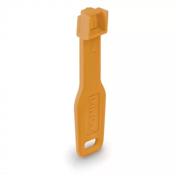 Port blocker Lindy RJ45 Port Locks oranža 10x + 1 Key