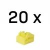 Porta bloķētājs Lindy RJ-45 Port Blockers Without Key Pack of 20 dzeltena