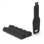 Portu bloķētāju komplekts Lindy RJ45 Port Locks Melns — 10 gabali + 1 atslēga, savietojams ar RJ-45 pieslēgvietām