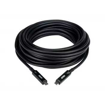USB-C AOC kabelis ATEN UE3410F-AT, 10 m, USB-C uz USB-C, 10 Gbit/s, melns