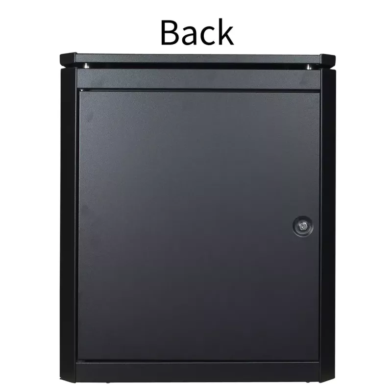 Brīvi stāvošs statīvs Lanview RDL12U66BL — 12U, 600 kg, atslēgas slēdzene, regulējamas kājas, kabeļu pārvaldība, IP40, melns