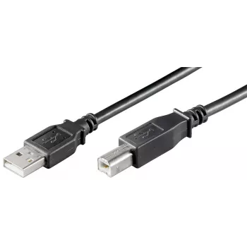 Microconnect USBAB3B-LSZH USB kabelis USB 2.0 3 m USB A USB B Melns