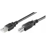 Microconnect USBAB3B-LSZH USB kabelis USB 2.0 3 m USB A USB B Melns
