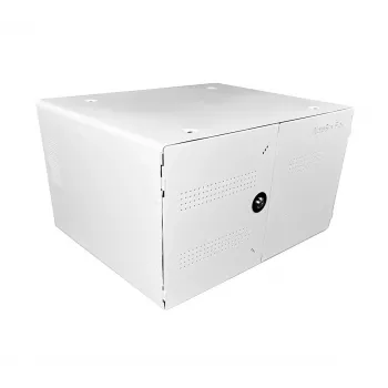 Portatīvo ierīču pārvaldības skapis LEBA NoteBox 16 ar atslēgas slēdzeni, USB-C pieslēgvietām, 12 W katrai ierīcei, USB 2.0, montāža pie sienas vai uz galda, balts