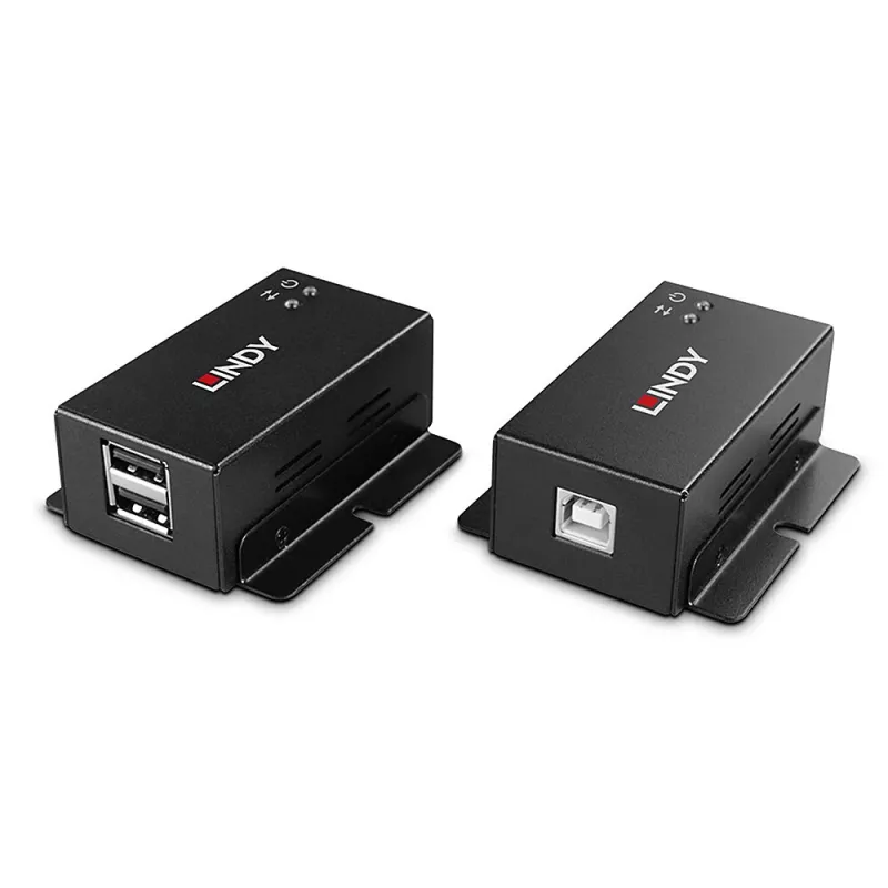 Tīkla raidītājs un uztvērējs Lindy 50m 2 Port USB 2.0 Cat. 6 paplašinātājs