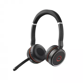 Austiņas Jabra Evolve 75 SE MS Stereo vadu bezvadu Bluetooth 30m diapazons