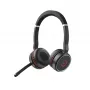 Austiņas Jabra Evolve 75 SE MS Stereo vadu bezvadu Bluetooth 30m diapazons