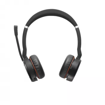 Austiņas Jabra Evolve 75 SE MS Stereo vadu bezvadu Bluetooth 30m diapazons