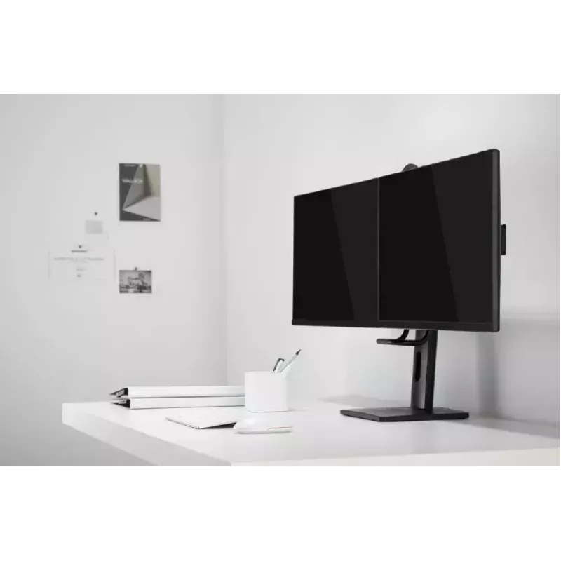 Monitoru stiprinājums Gembird MS-D2-01 27 collas melns brīvi stāvošs