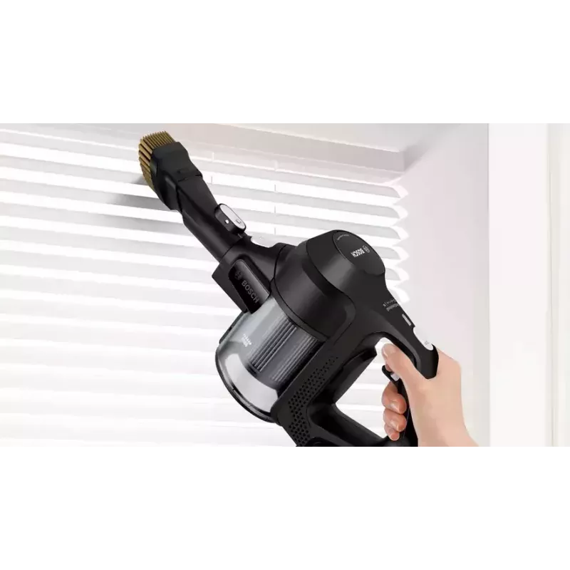 Bosch Serie 6 BBS611BSC stick vacuum/electric broom 2-in-1 stick vacuum baterija Dry Bagless Melns 2.5 Ah