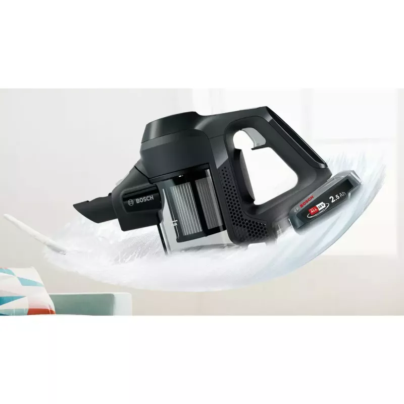 Bosch Serie 6 BBS611BSC stick vacuum/electric broom 2-in-1 stick vacuum baterija Dry Bagless Melns 2.5 Ah