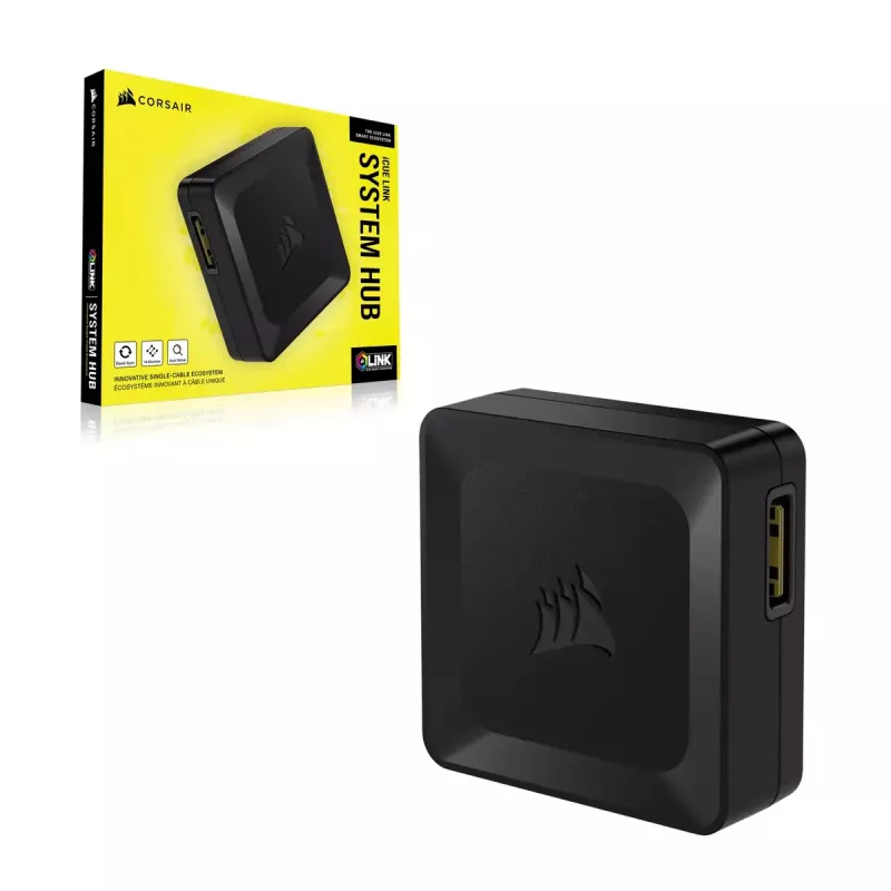 Ventilatora kontrolieris Corsair iCUE LINK System Hub Melns 1 gab.