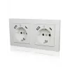 ICY BOX IB-MPS4200W-PD kontaktligzda F tips + USB A + USB C balta