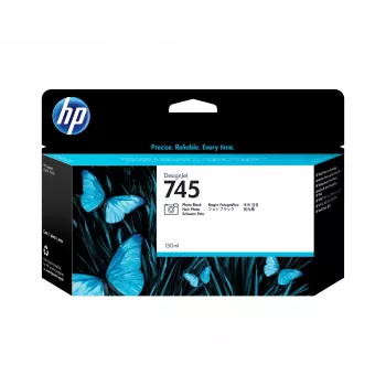 Cartridge HP 745 - 130 ml - photo Melns - Oriģināls