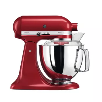 Virtuves kombains KitchenAid Artisan 5KSM175PS — 300 W, 4,8 L nerūsējošā tērauda bļoda, sarkans