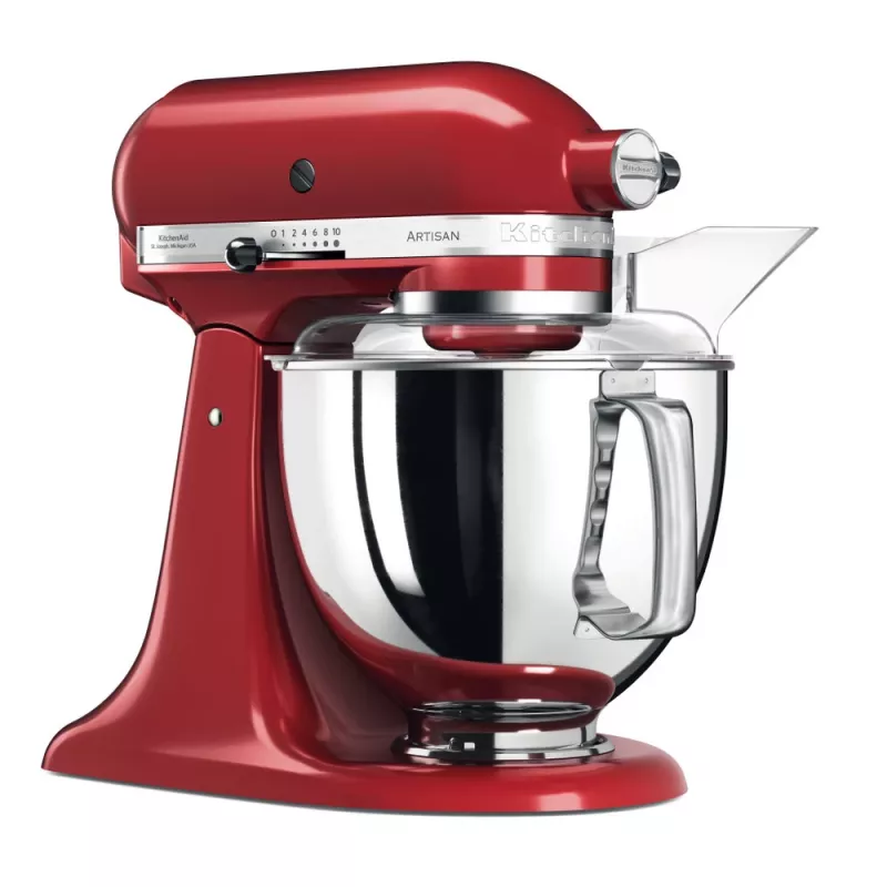 Virtuves kombains KitchenAid Artisan 5KSM175PS — 300 W, 4,8 L nerūsējošā tērauda bļoda, sarkans