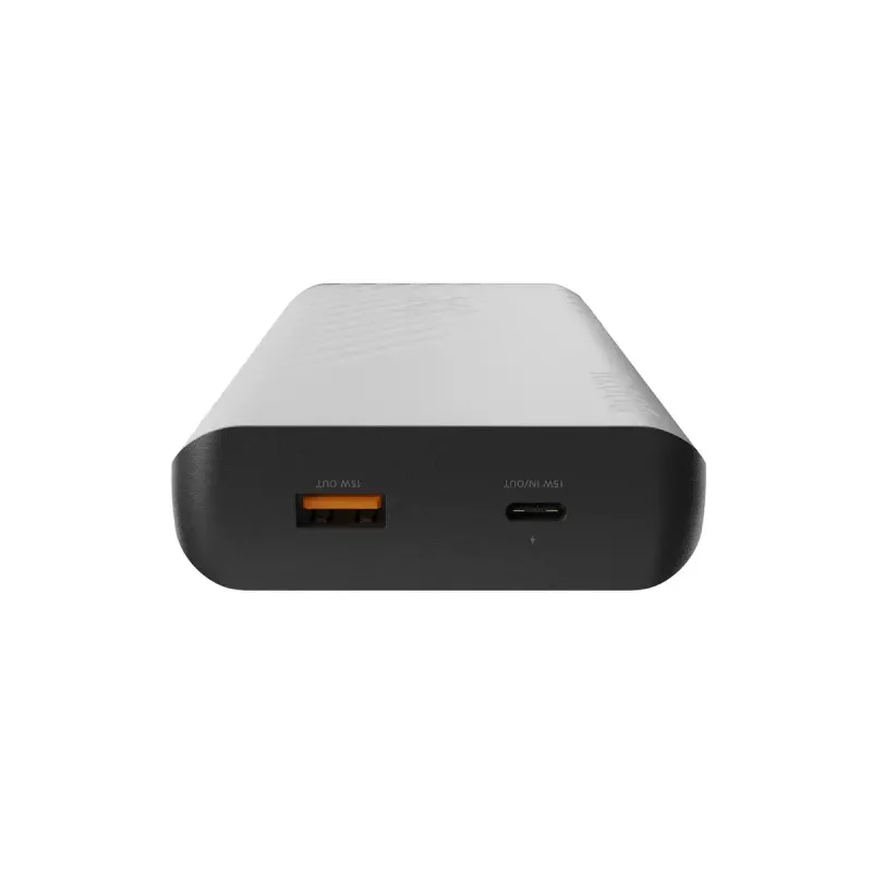 Ārējais akumulators Xtorm XG2S101 — 10000 mAh LiPo, 30 W, USB‑C + USB‑A, pelēks/melns/oranžs