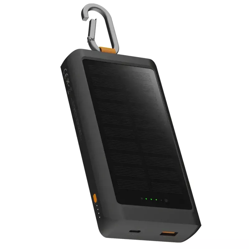 Ārējais akumulators Xtorm XG2S101 — 10000 mAh LiPo, 30 W, USB‑C + USB‑A, pelēks/melns/oranžs