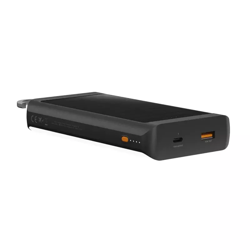 Ārējais akumulators Xtorm XG2S101 — 10000 mAh LiPo, 30 W, USB‑C + USB‑A, pelēks/melns/oranžs