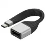 Techly ICOC-USBC-DP12 video kabeļa adapteris 0.131 m USB Type-C DisplayPort melns