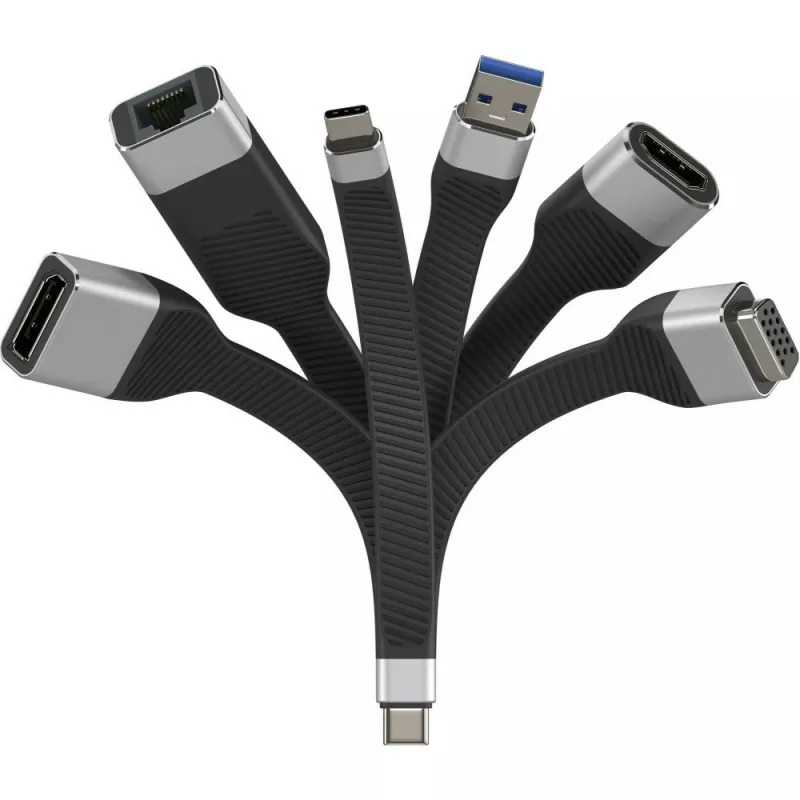 Techly ICOC-USBC-DP12 video kabeļa adapteris 0.131 m USB Type-C DisplayPort melns