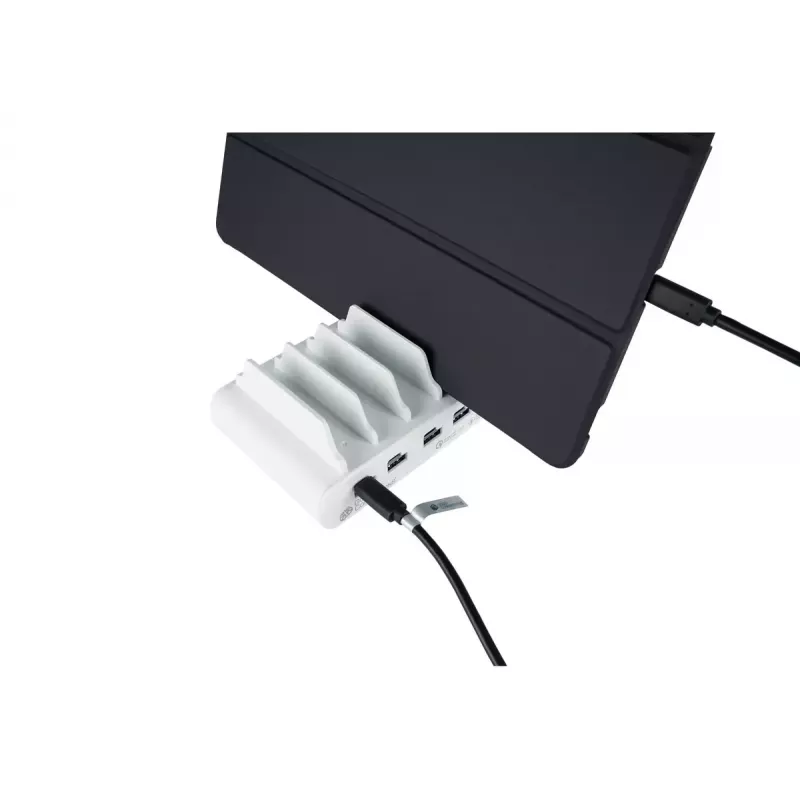 Alcasa PCA-D006W brīvi stāvoša uzlādes stacija, balta, 110 W, 100–240 V