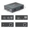 AV pagarinātājs (raidītājs un uztvērējs) LEVELONE HVE-8111, 3840x2160, Cat6, USB-A/USB-B, līdzstrāva 12V (2 gab.)