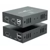 AV pagarinātājs (raidītājs un uztvērējs) LEVELONE HVE-8111, 3840x2160, Cat6, USB-A/USB-B, līdzstrāva 12V (2 gab.)