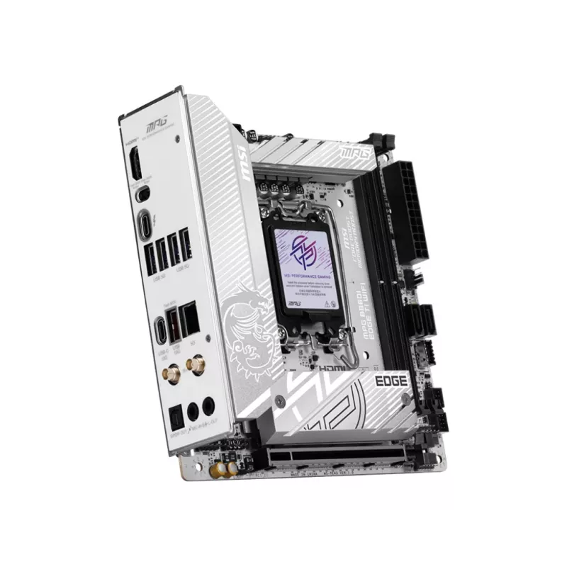 MSI MPG B860I EDGE TI WIFI mātesplate Intel B860 LGA 1851 (Socket V1) mini ITX