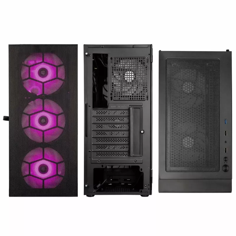 PC korpuss Kolink OBSERVATORY HF MB Midi Tower Melns