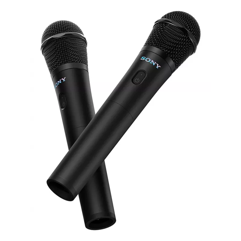 Karaoke mikrofons Sony UOULTMIC1 — bezvadu RF, USB-C, vienvirziena, 50–15000 Hz, baterija līdz 20 h, melns