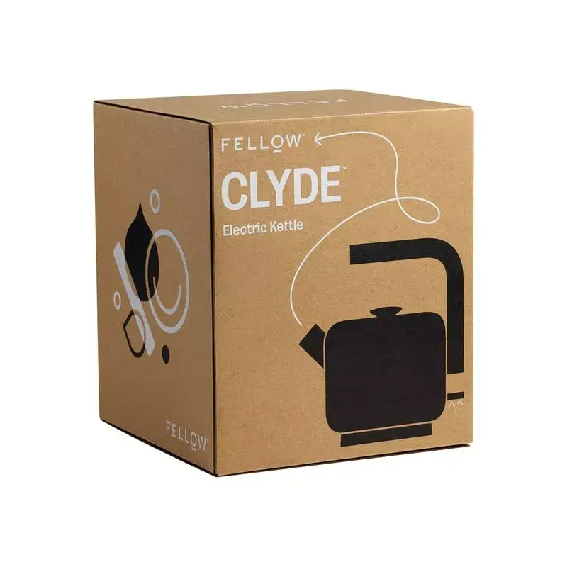 Elektriskā tējkanna FELLOW Clyde 1.0L 1200W — silikona korpuss, 1,5 L tvertne, melna