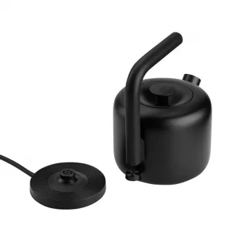 Elektriskā tējkanna FELLOW Clyde 1.0L 1200W — silikona korpuss, 1,5 L tvertne, melna