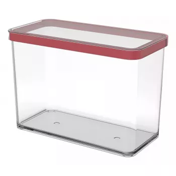 Pārtikas trauks rotho LOFT 2,1 L taisnstūrveida caurspīdīgs 100×200×142 mm, tehnopolimērs