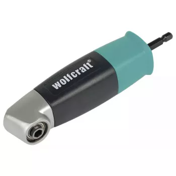 Leņķa pārnesumkārba skrūvgriezim Wolfcraft 4688000, sešstūra kāts 6,35 mm, maks. griezes moments 13 N·m, 400 RPM, melna