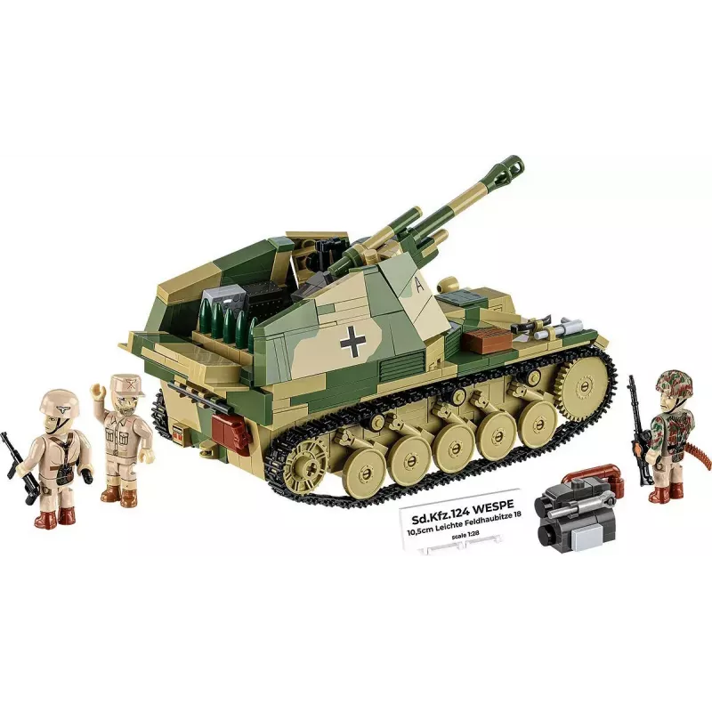 Cobi Blocks SD.KFZ.124 Wespe modeļa komplekts, 860 klucīši