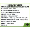 Cobi Blocks SD.KFZ.124 Wespe modeļa komplekts, 860 klucīši