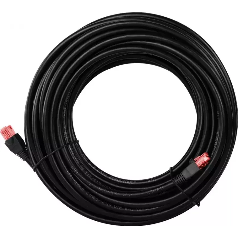 Tīkla kabelis Goobay 55434 RJ-45 Cat6 20 m Melns