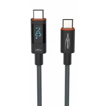 USB kabelis Ansmann 1700-0176 USB 2.0 1,2 m USB-C antracīta krāsā