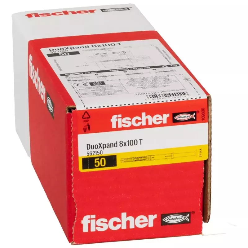 Izvēršanas enkurs Fischer 562150 100 mm neilons 50 gab.