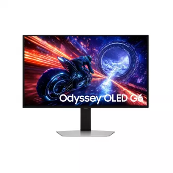 Samsung G60SF datora monitors 68,6 cm (27 colli) 2560 x 1440 pikseļi Quad HD OLED Sudrabs