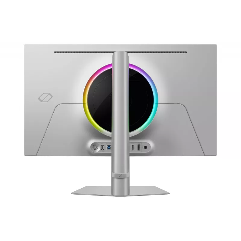 Samsung G60SF datora monitors 68,6 cm (27 colli) 2560 x 1440 pikseļi Quad HD OLED Sudrabs