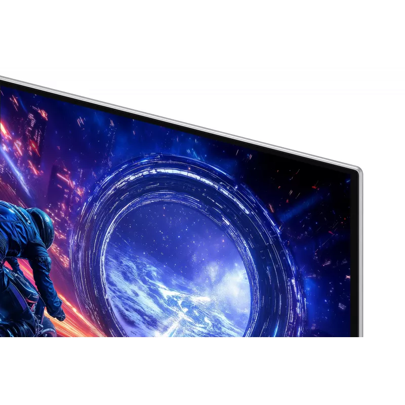 Samsung G60SF datora monitors 68,6 cm (27 colli) 2560 x 1440 pikseļi Quad HD OLED Sudrabs